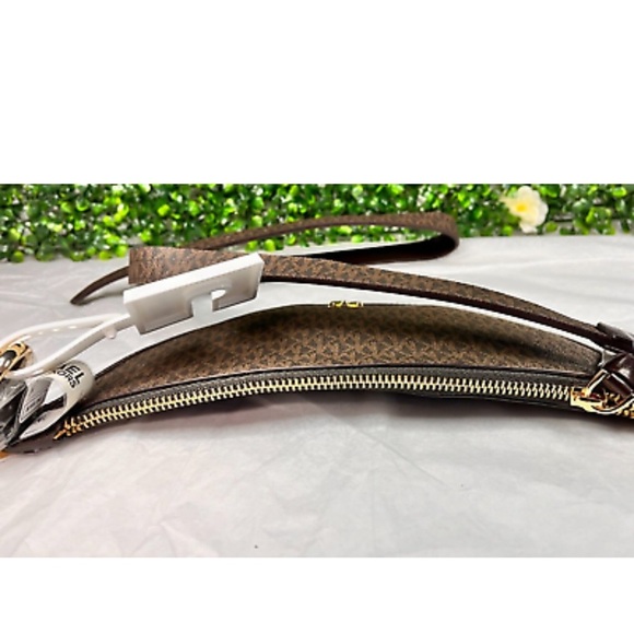 Michael Kors Reversible Leather Fanny Pack Belt Bag S/M Brown Gold AUTHENTIC NEW - Picture 9 of 14